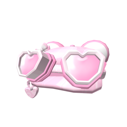 ୨ Love Bear Hat Pink Roblox item