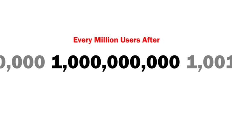 Every Million Users After 1 Billion