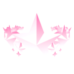 Pastel Pink Glowing Sigil Crown