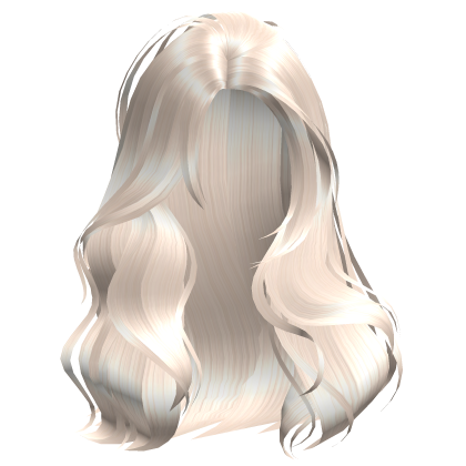  Straight Long Fashion Feathered Flowy Platinum Roblox item