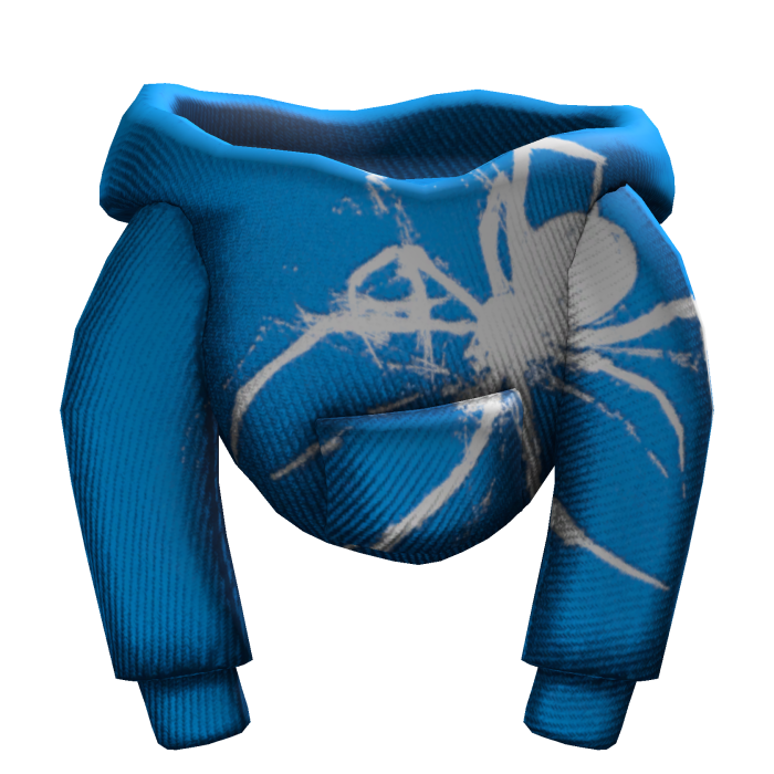 Blue Designer Spider Female Hoodie