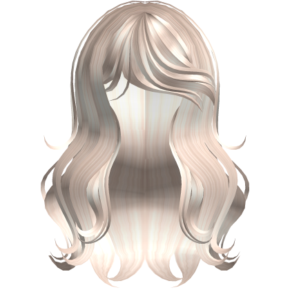 silky voluminous lush long waves - platinum Roblox item