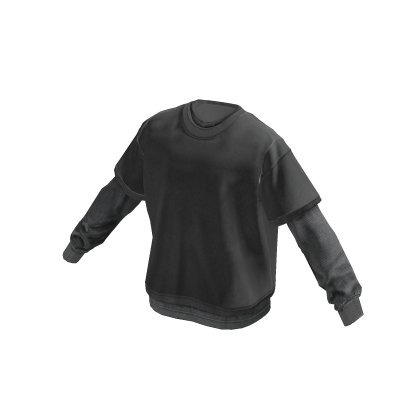 Streetwear Layered T-Shirt (Dark Gray)