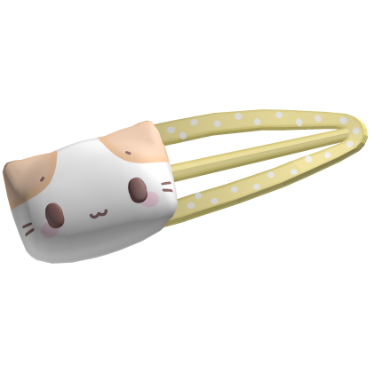 masyumaro kawaii neko hairclip yellow