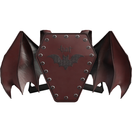 Bat Gothic Alt Wing Casket Backpack Red