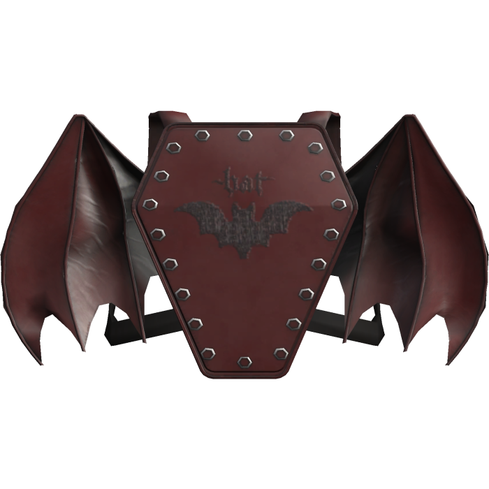 Bat Gothic Alt Wing Casket Backpack Red