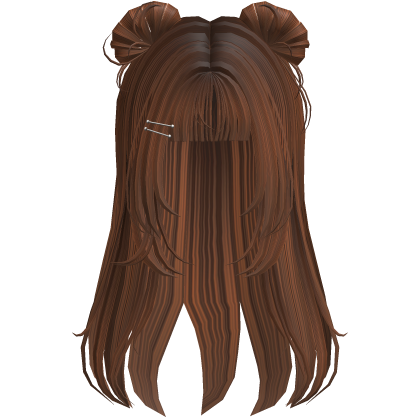 Emo Rockstar Y2k Pin Hair (Brown) Roblox item