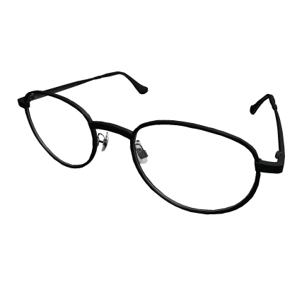 Black thin minimal glasses