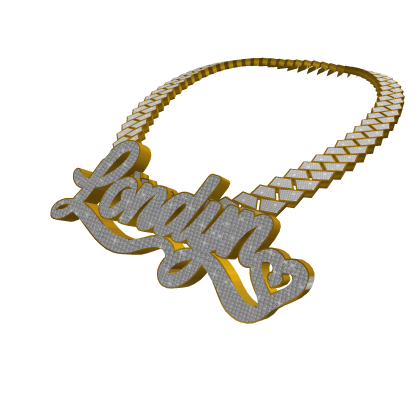 Londyn Custom Heart Diamond Chain thumbnail