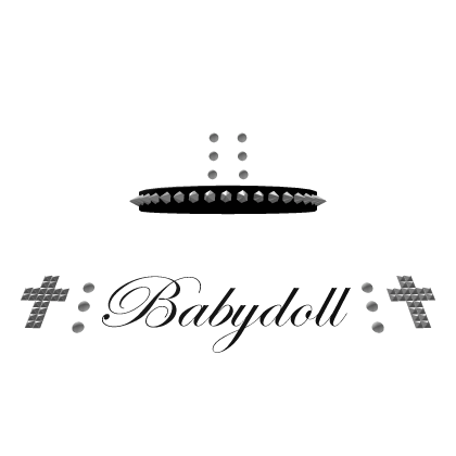 spiked babydoll choker vkei  Roblox item