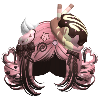 ♡ Ice Cream Girly Buns (Neapolitan)