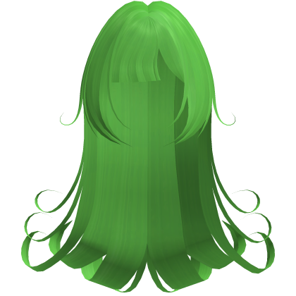 Gothic Long Green Swirly Hair