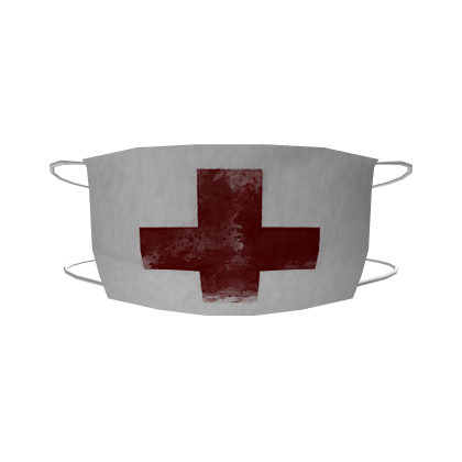 nichte white cross face mask ( ;´ - `;)