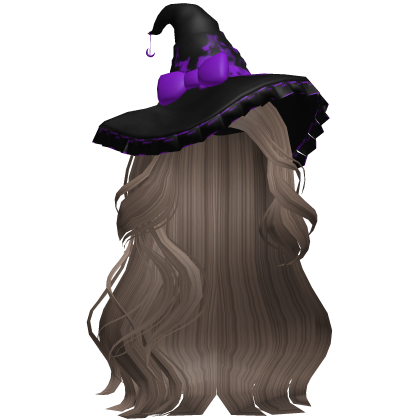 Halloween Side Swept Witch Hair (Ash Brown)