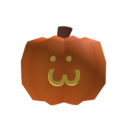 Low Poly Pumpkin Jack-o'-Lantern :3