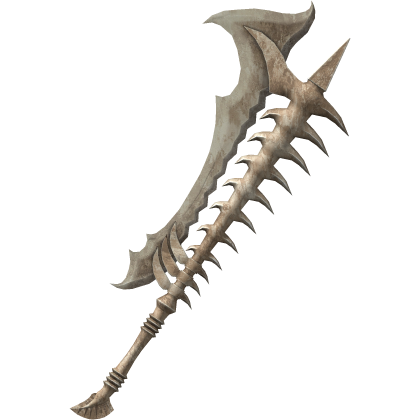 Skeleton Beige Gothic Bone Axe thumbnail