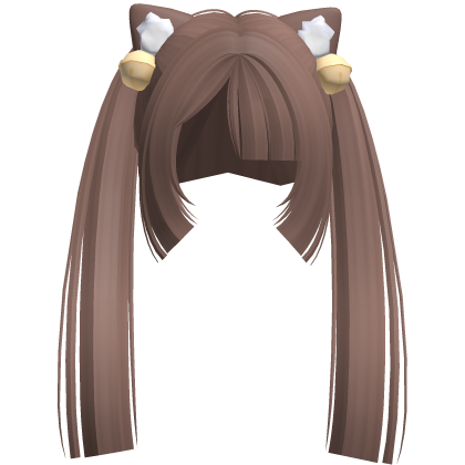 Kitty hime pigtails Milk tea Roblox item
