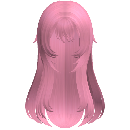 pink soft wispy long shoujo girl hair