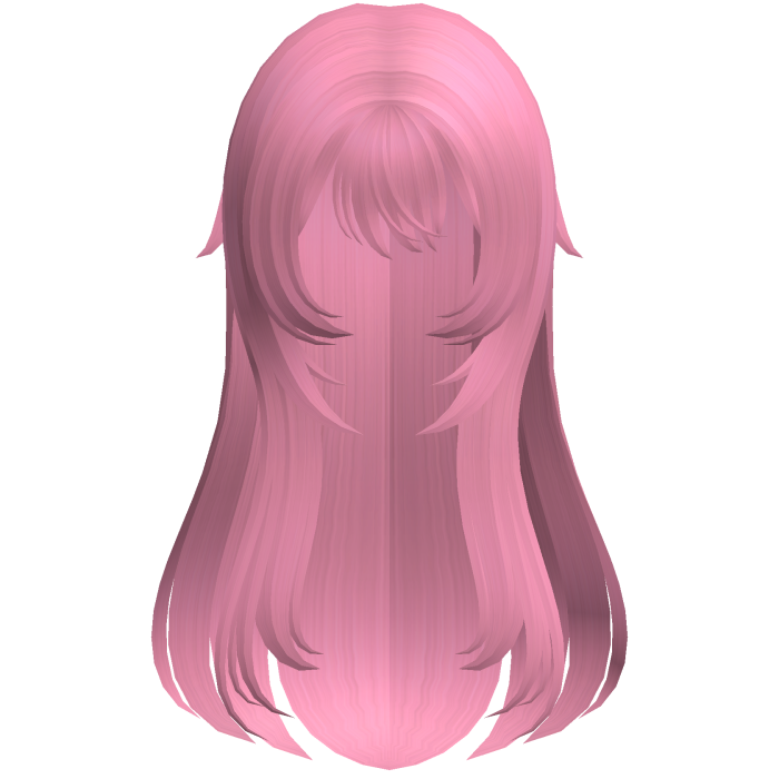 pink soft wispy long shoujo girl hair