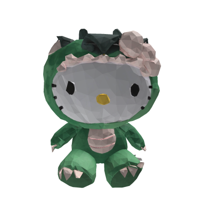 Hello kitty Cute Dinosaur Green thumbnail