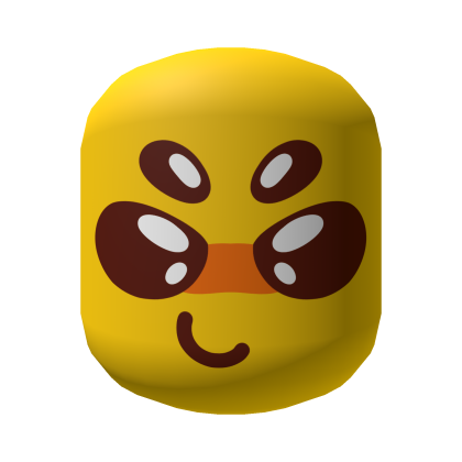 Silly Alien Cute Smile Noob Face [Yellow] Roblox item