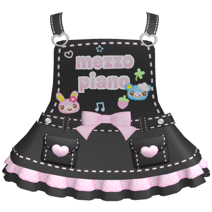 ♡ mezzo piano overalls black cute 