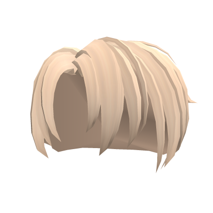 Messy Platinum Anime Boy Hair Roblox item