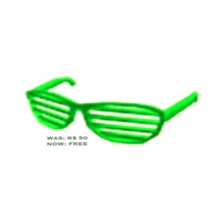 Neon Green Shutter Shades! Roblox decal
