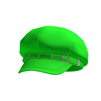Goth Style Green Hat