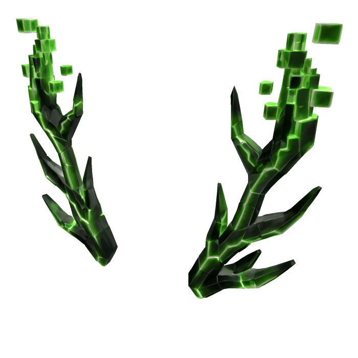 Green Glitched Antlers