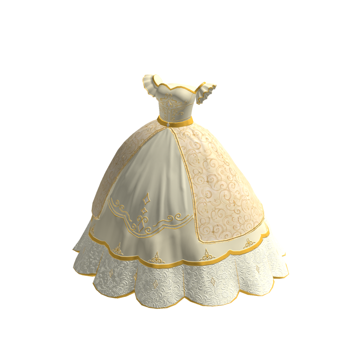 ♾️ Beige Majestic Princess Ballgown