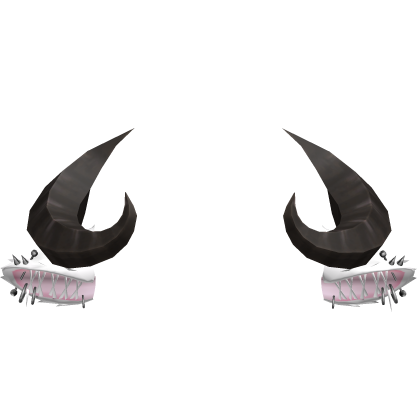 Brown Gothic Goat Sheep Horns Pierced White Ears Roblox item