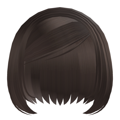 † straight slick y2k hair brown Roblox item
