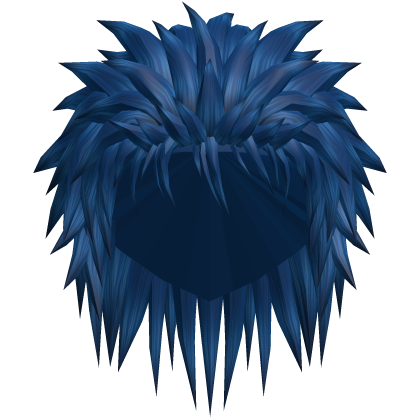 blue punk hair