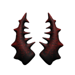 Red Spiked Horns