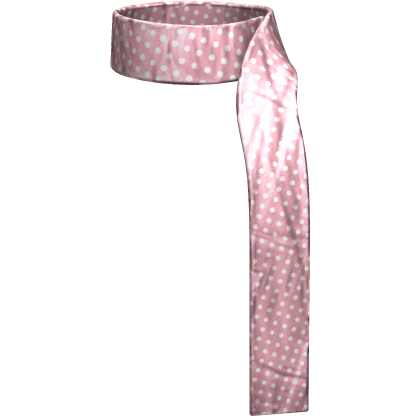polkadot pink white fashion scarf Roblox item
