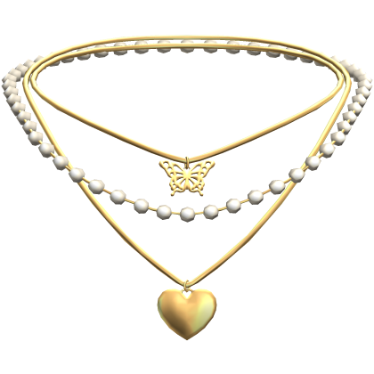 Y2K Triple Layered Necklace (Gold)