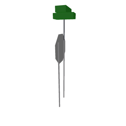 Stop Sign with Double Poles and Empty Street Signs