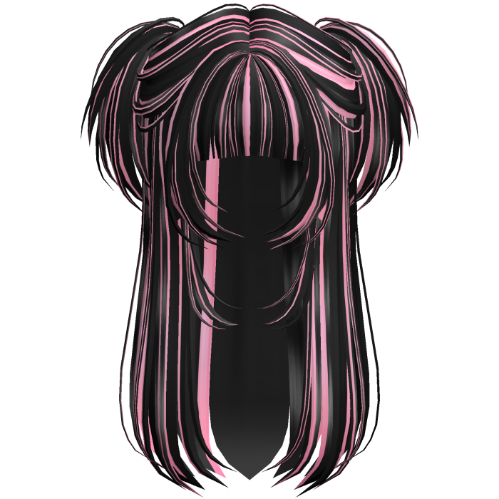 Vamp Long Straight Pigtails Scene Pink