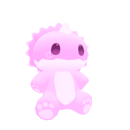 Cute Pink Dino (Shoulder)