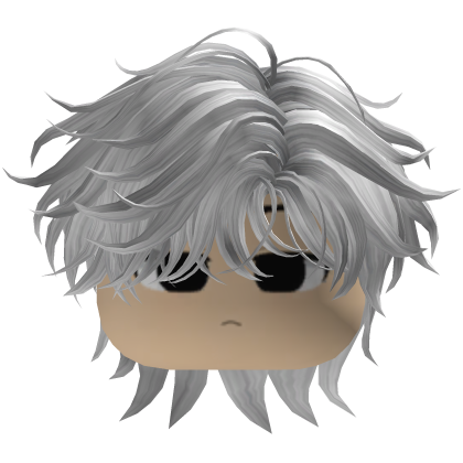 Garoto Y2k Fofo Hair Bagunçado Branco Roblox item