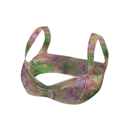 Teddy Bow Bralette Tank Top (Floral)