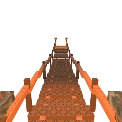 Classic Wooden Bridge with Torches