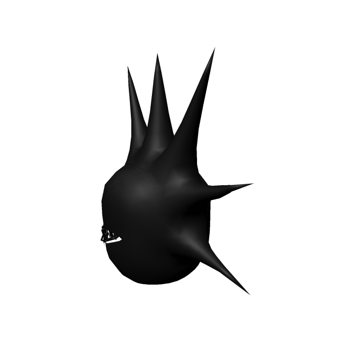 Goth Mohawk Black Mask