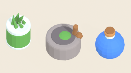Stylized Potion Pack x35 Flask Cauldron Alchemy preview 6