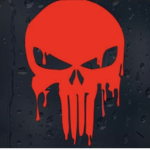 .Red skulls.