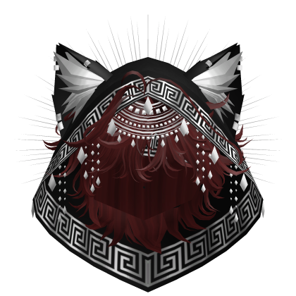 Egyptian Mullet w/ Divine Silver Black Hood