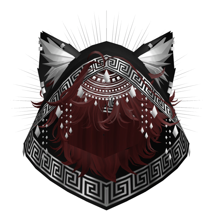 Egyptian Mullet w/ Divine Silver Black Hood