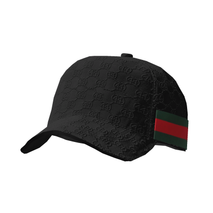 Gorra Monograma De Diseñador Black (Hacia Atrás) Roblox item