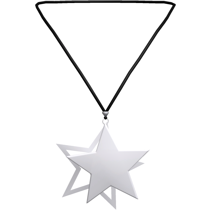 Y2K Star Necklace 3.0 (Black & White)